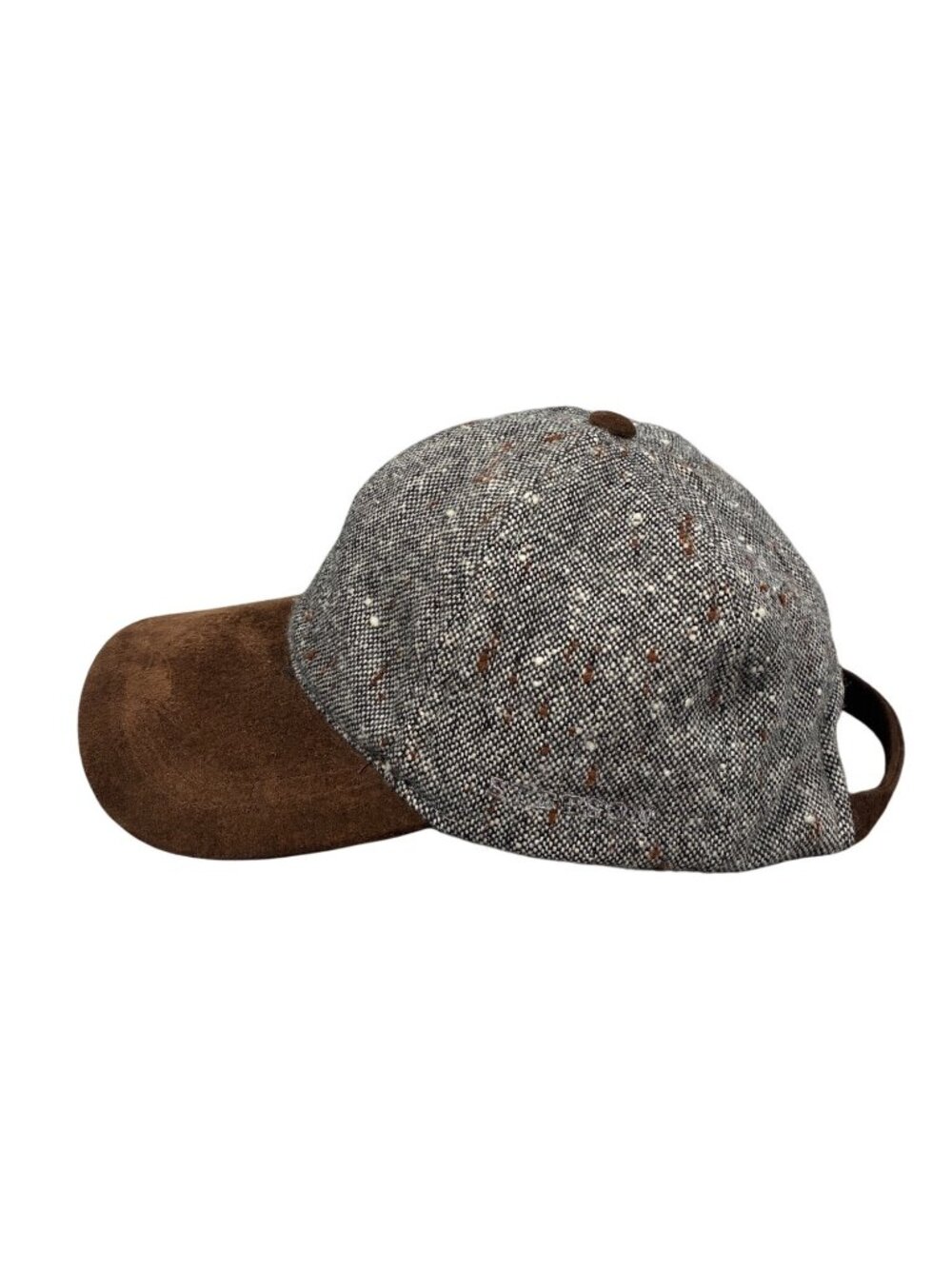 Stetson 150th Anniversary Wool Tweed Baseball Cap W/ Suede Brim with flaw